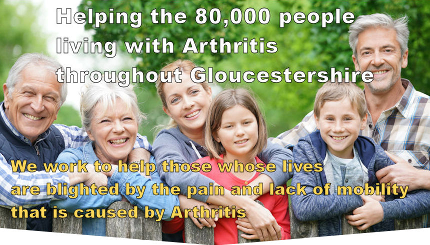Image stating that GAT Help the 80,000 people living with Arthritis throughout Gloucestershire